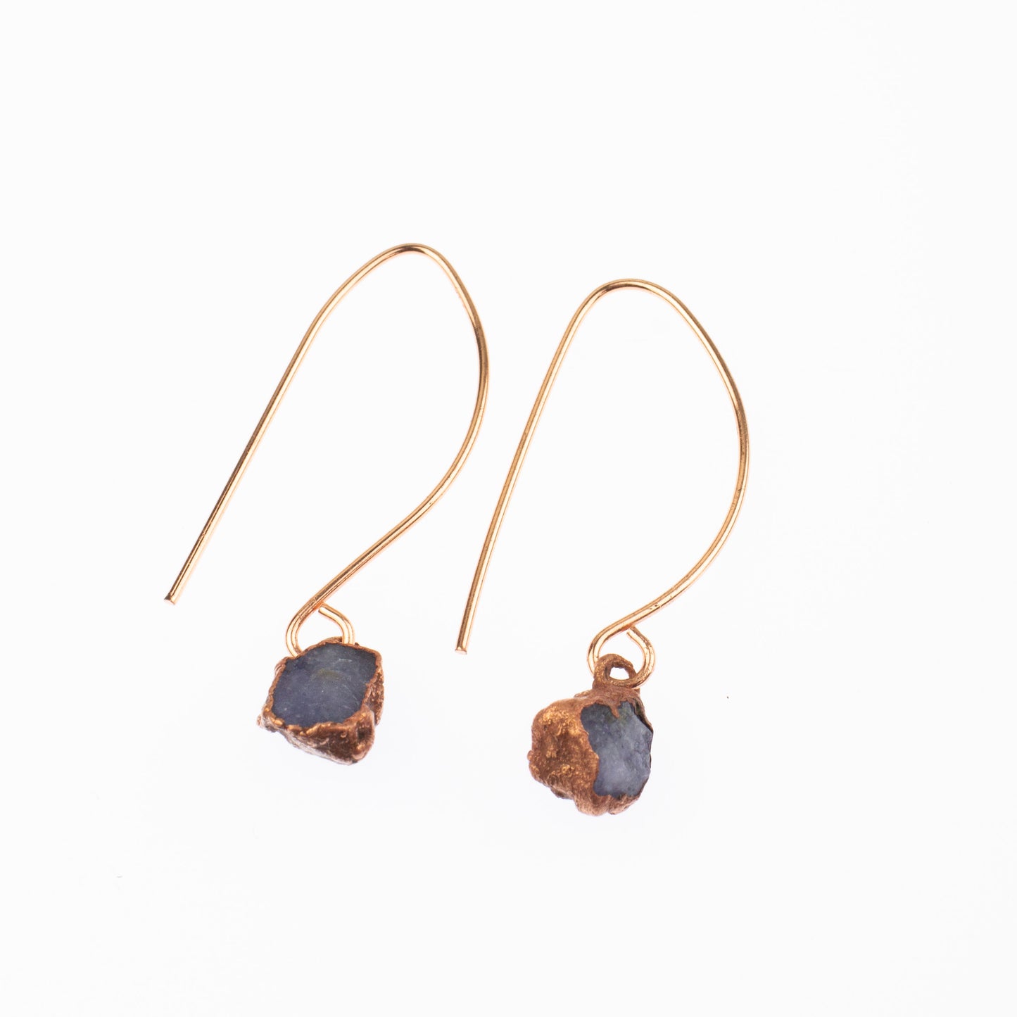 Small Birthstone Long Dangly Earrings