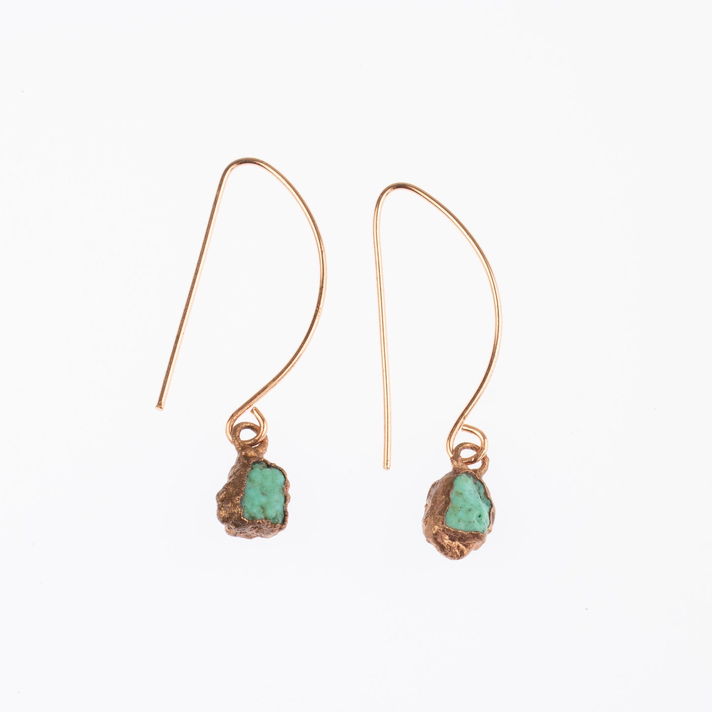 Small Birthstone Long Dangly Earrings