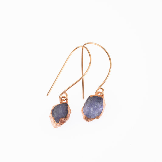 Large Tanzanite Long Dangly Earrings