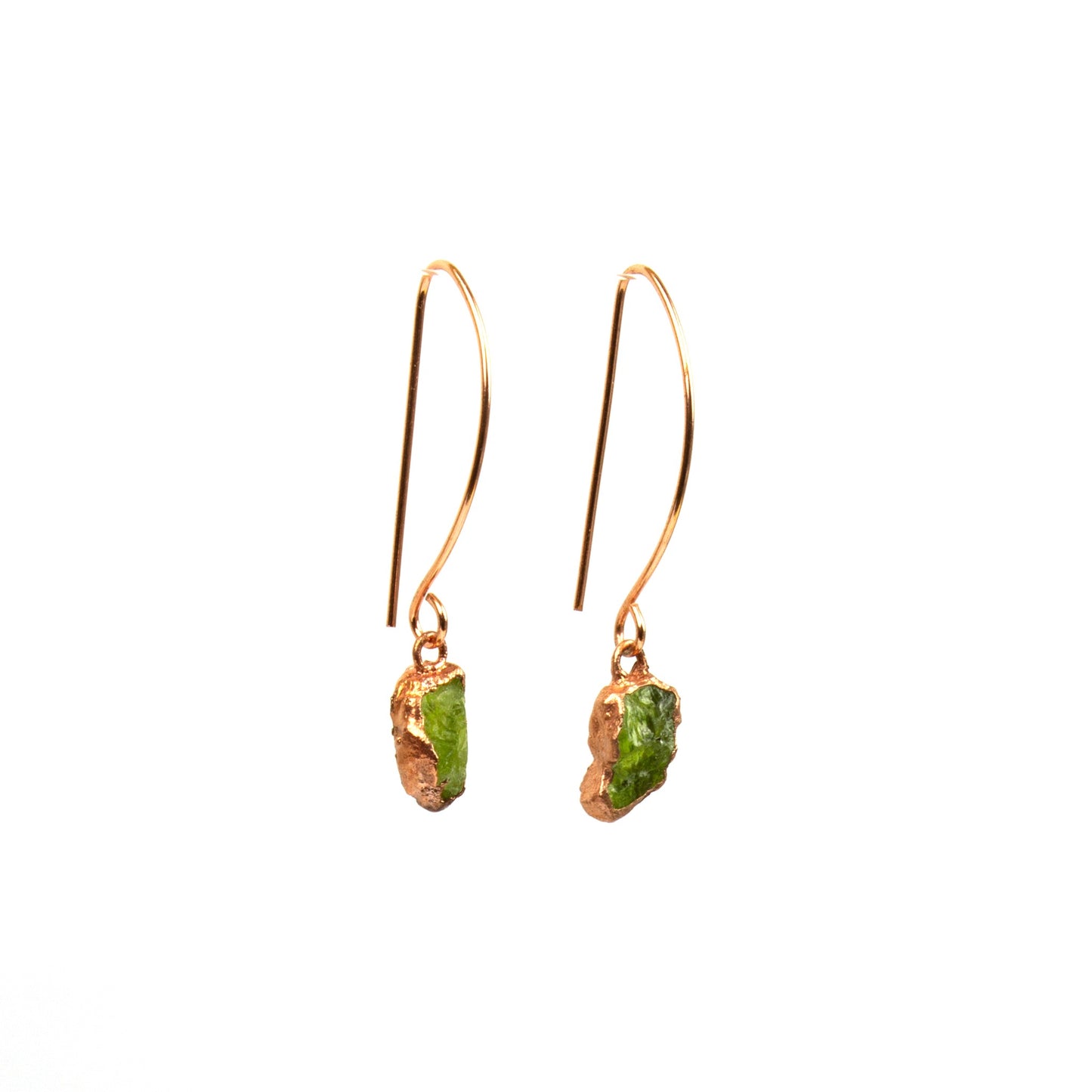 Large Birthstone Long Dangly Earrings