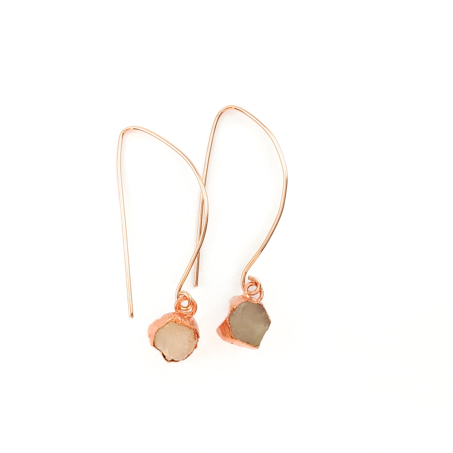 Small Birthstone Long Dangly Earrings