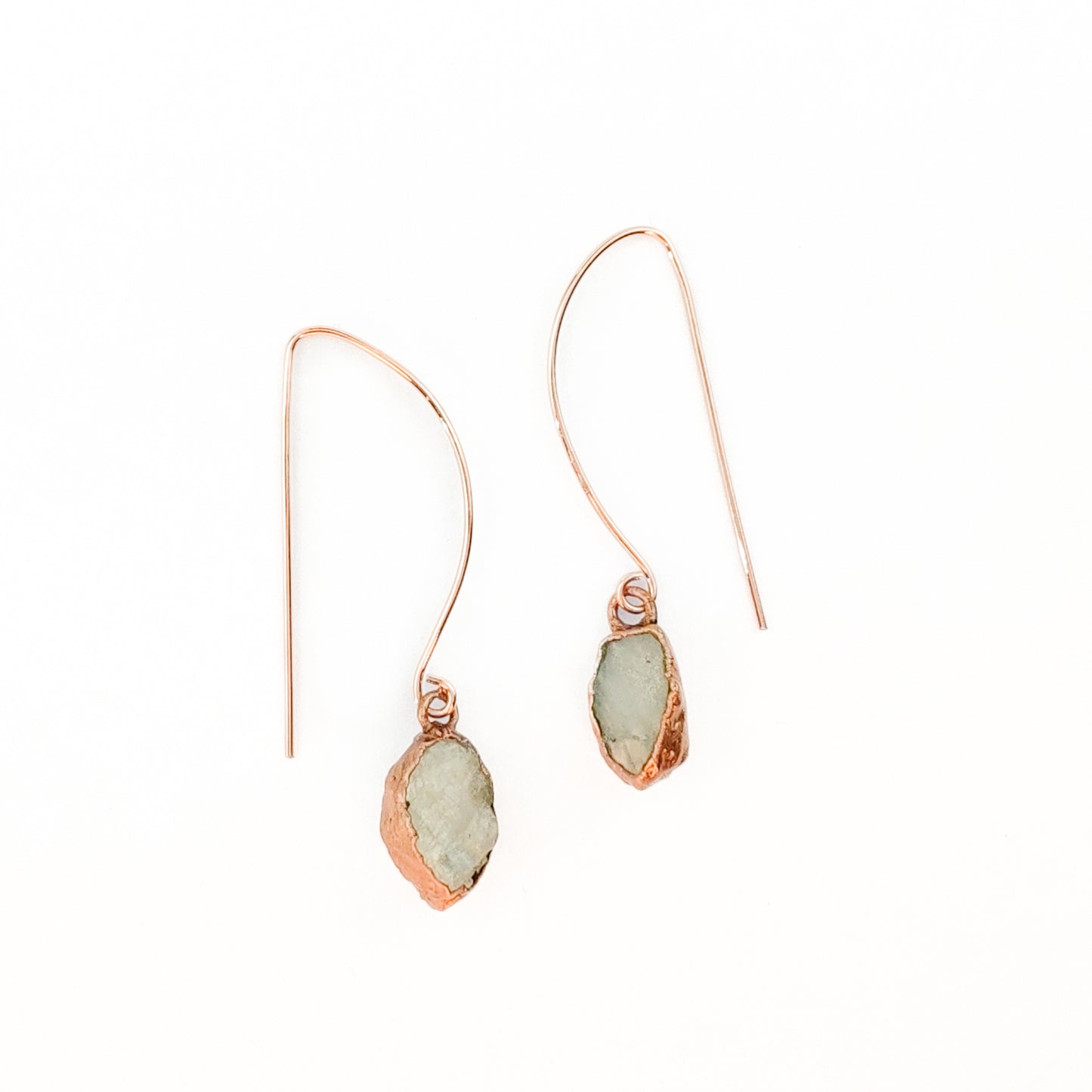 Large Birthstone Long Dangly Earrings