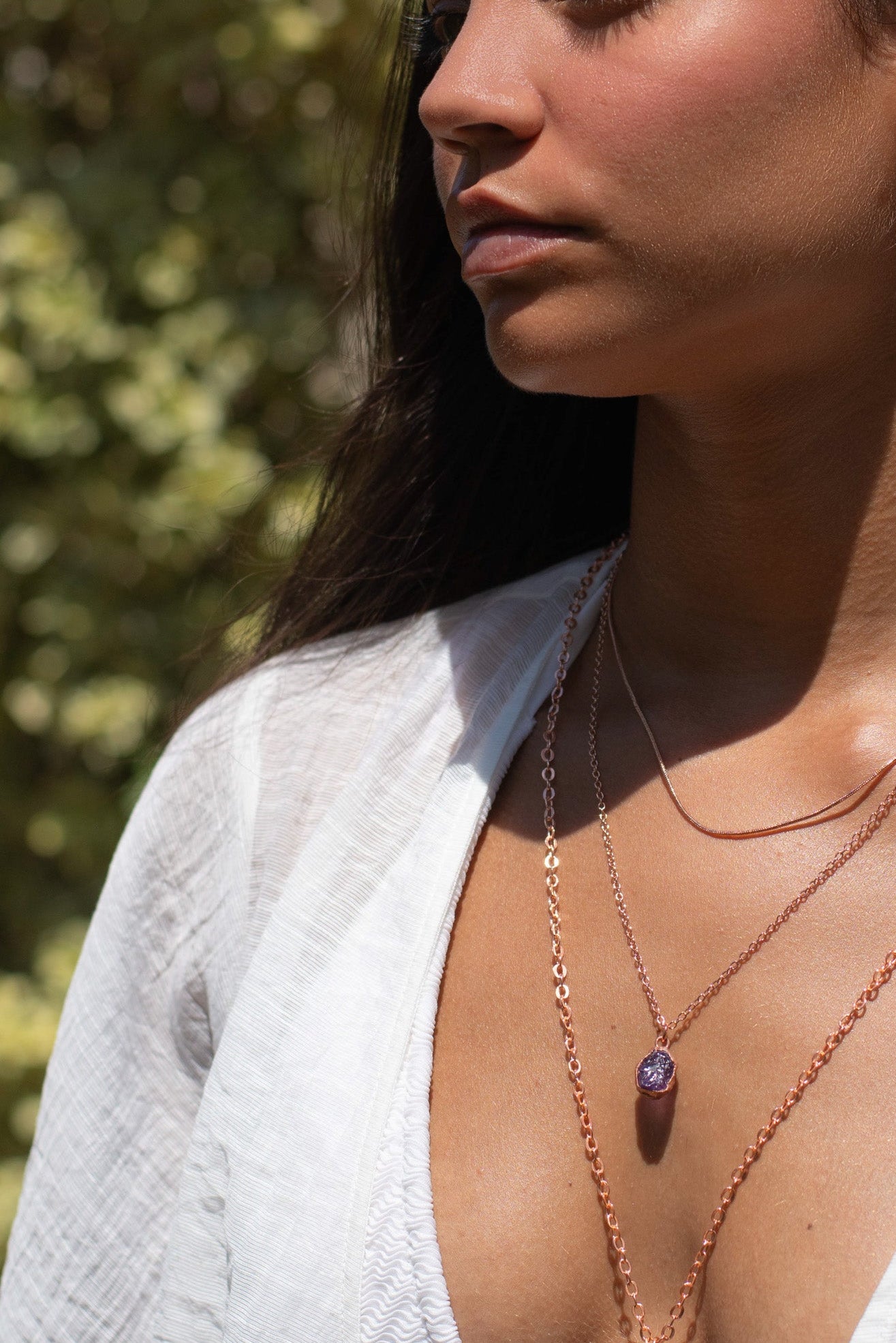 Large Birthstone Necklace