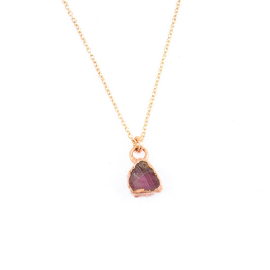 Small Pink Tourmaline Necklace