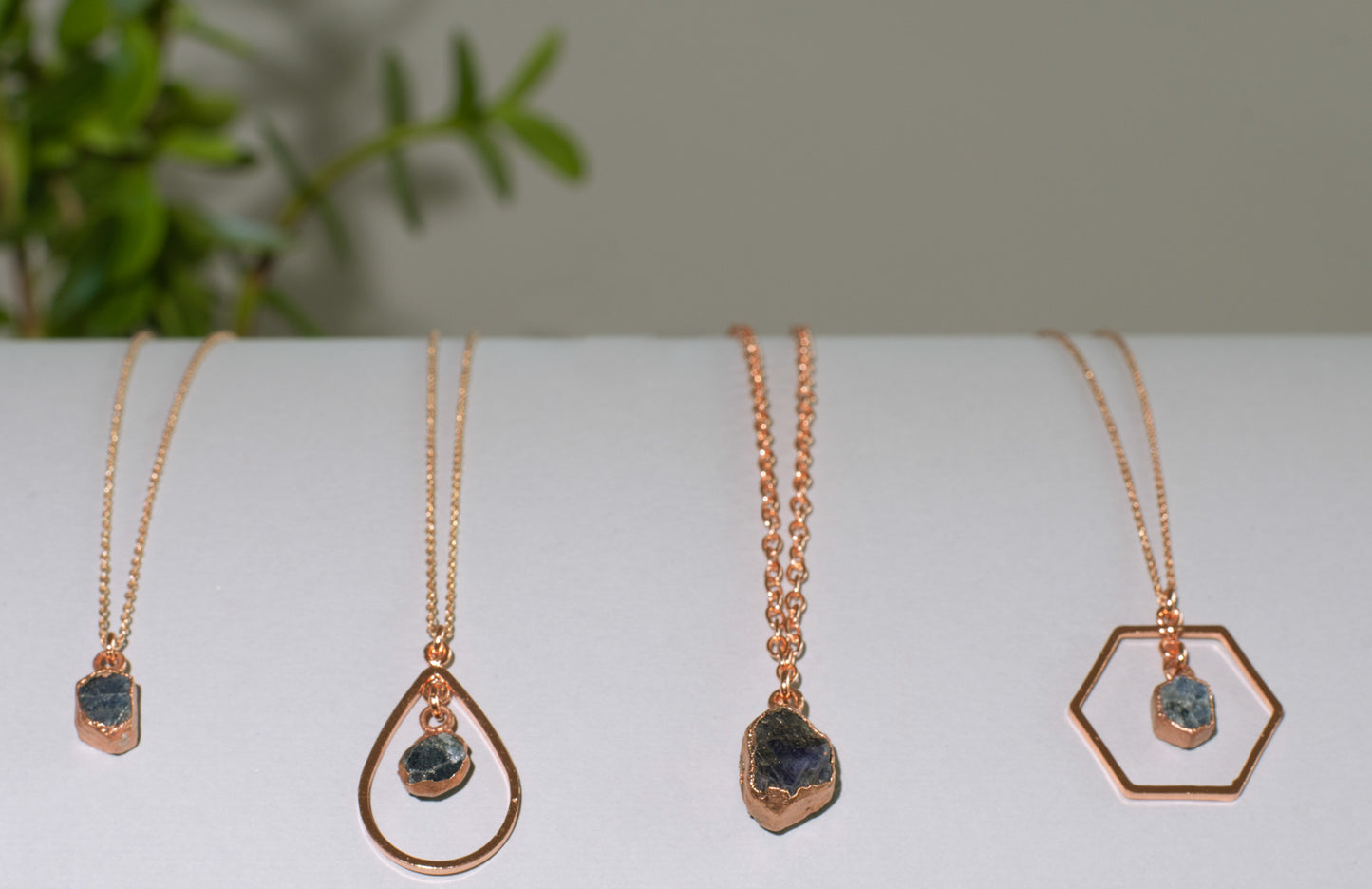 Sapphire Hexagon Gemstone Set