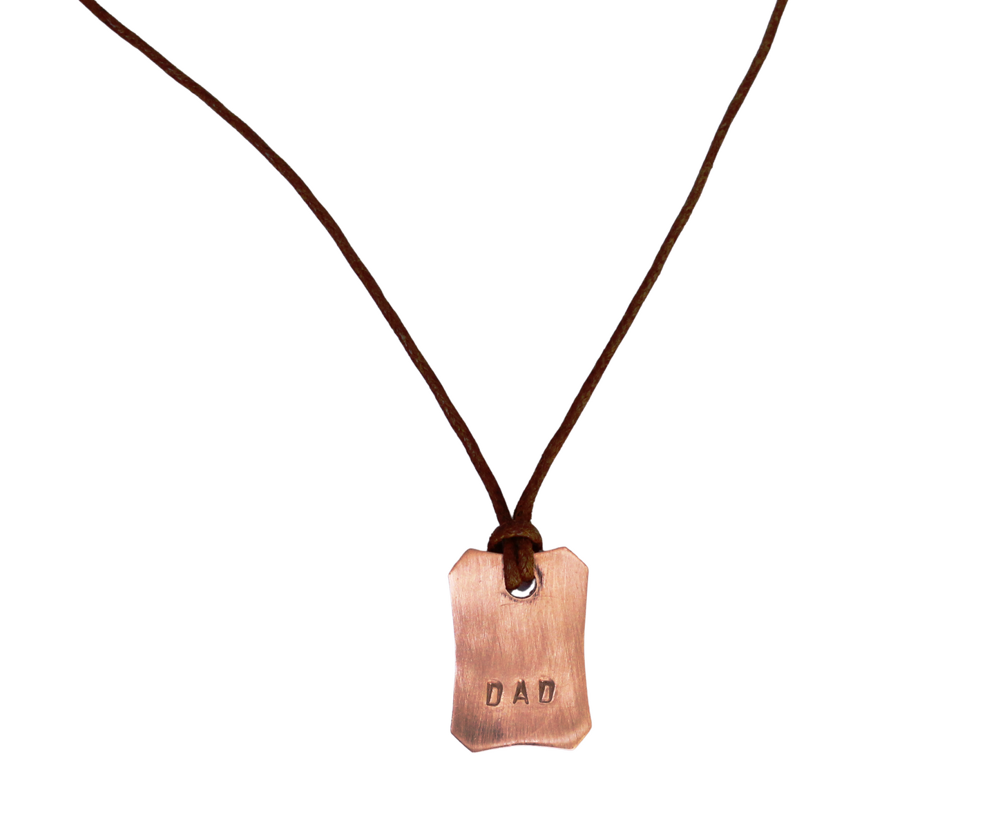 Hammered Tag Pendant