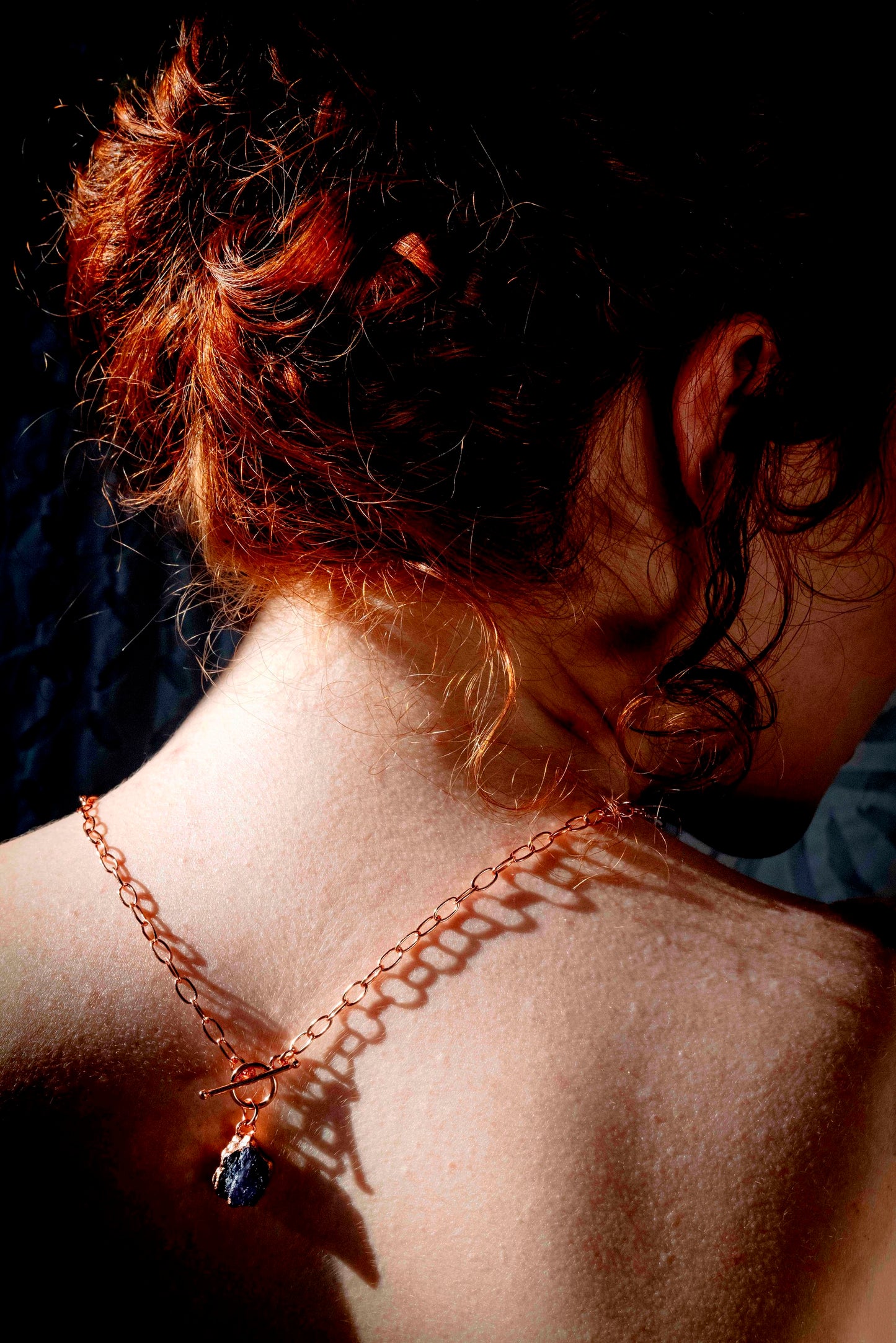 Large Birthstone Toggle Clasp Necklace