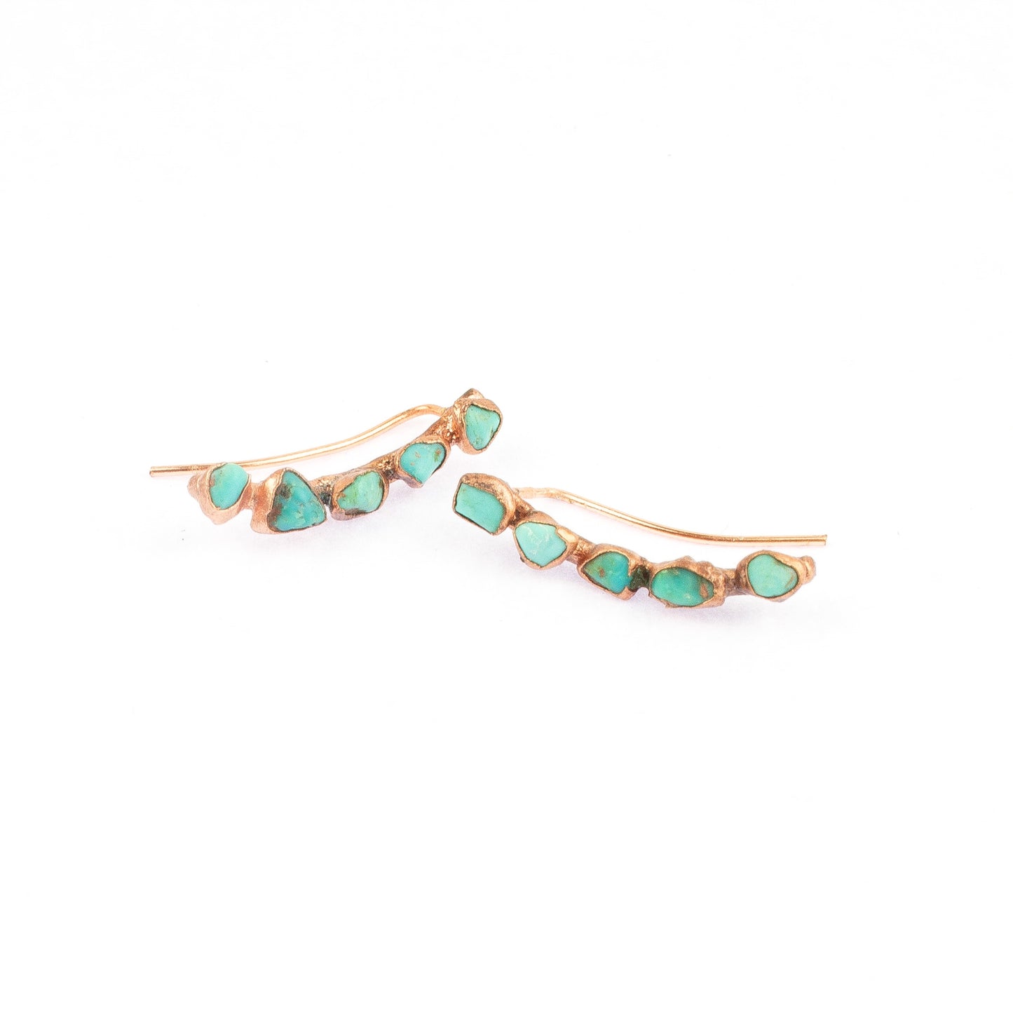 Birthstone Ear Climber Studs