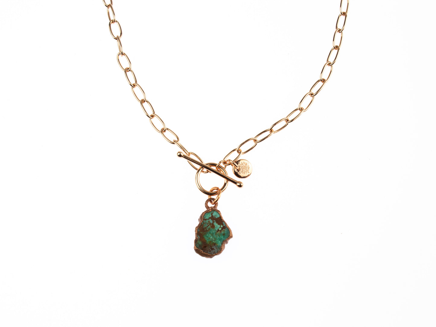 Large Birthstone Toggle Clasp Necklace