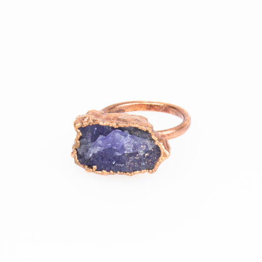 X Large Tanzanite Ring, Horizontal