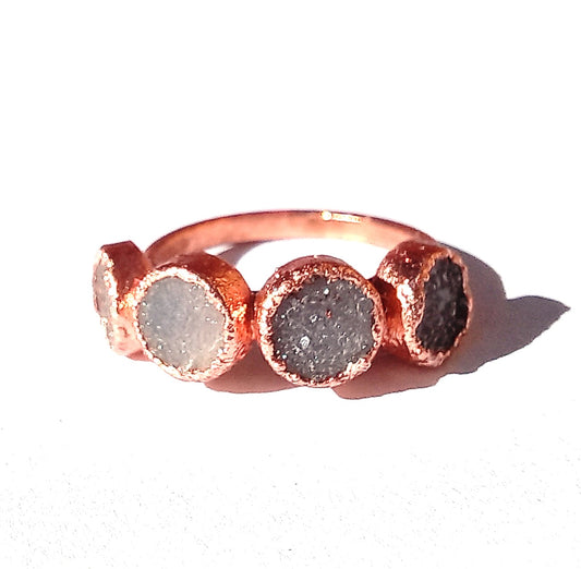 Druzy Eternity Ring
