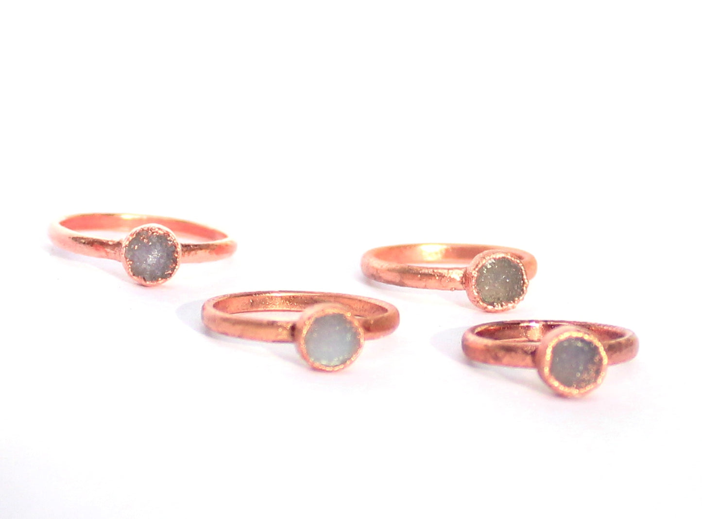 Little Druzy Solitaire Ring