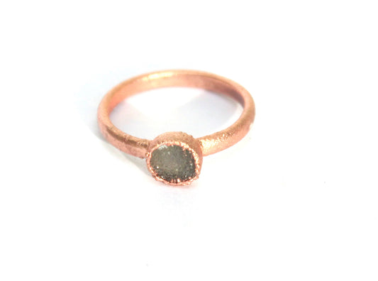 Little Druzy Solitaire Ring