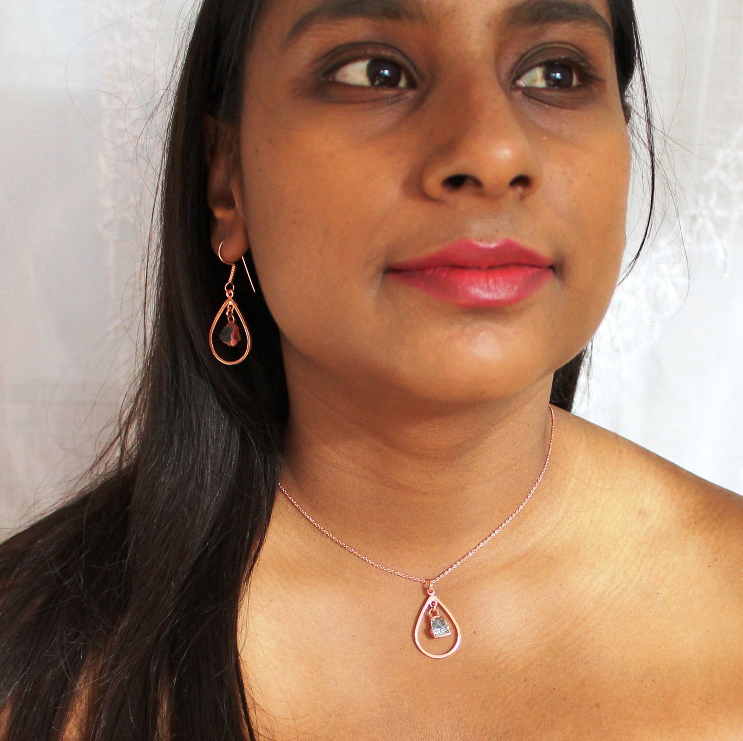 Aquamarine Drop Necklace