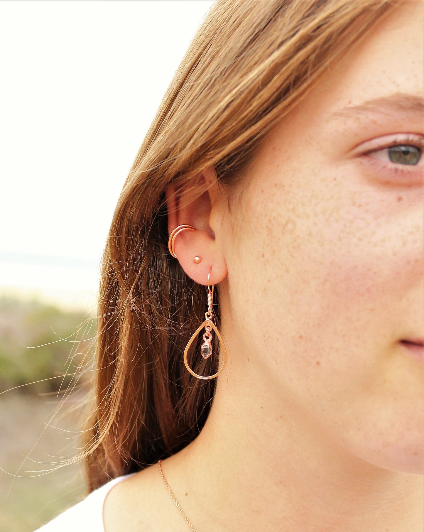 Herkimer Diamond Drop Earrings