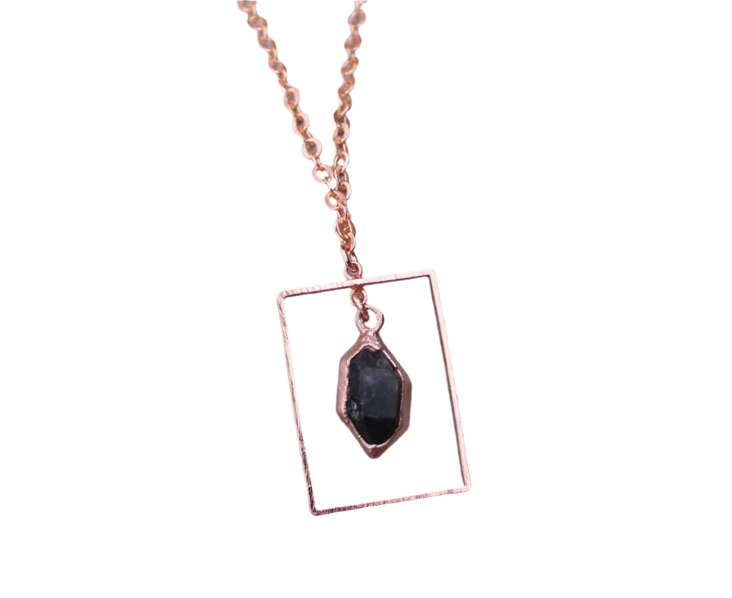 Herkimer Diamond Rectangle Necklace