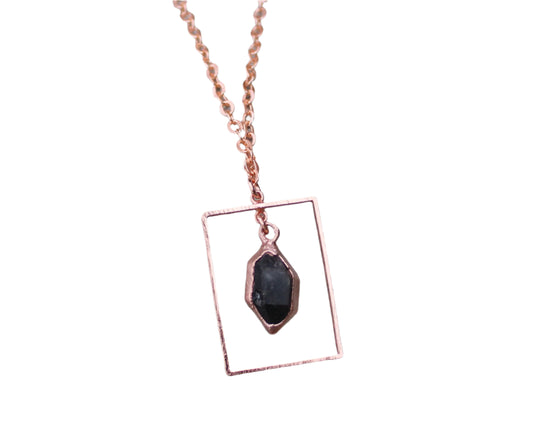 Herkimer Diamond Rectangle Necklace