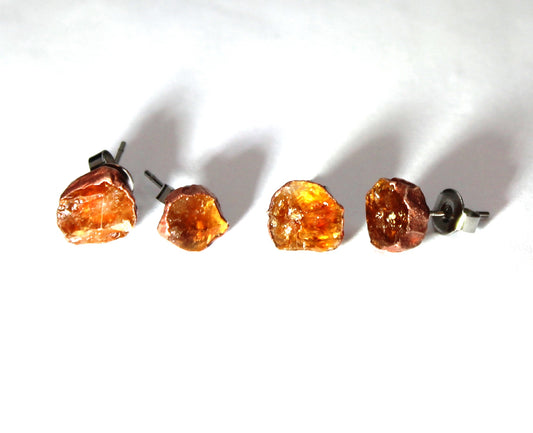 Small Citrine Studs