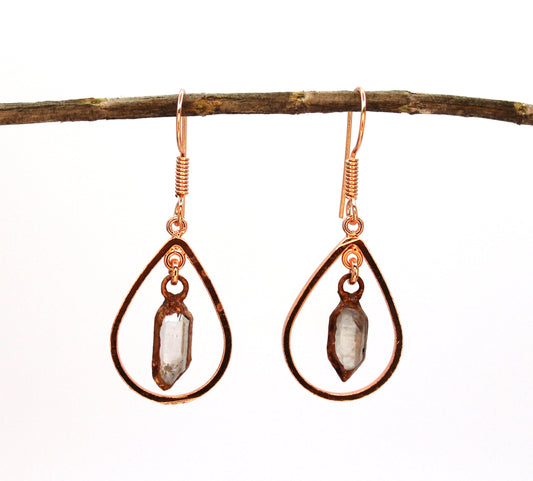 Herkimer Diamond Drop Earrings