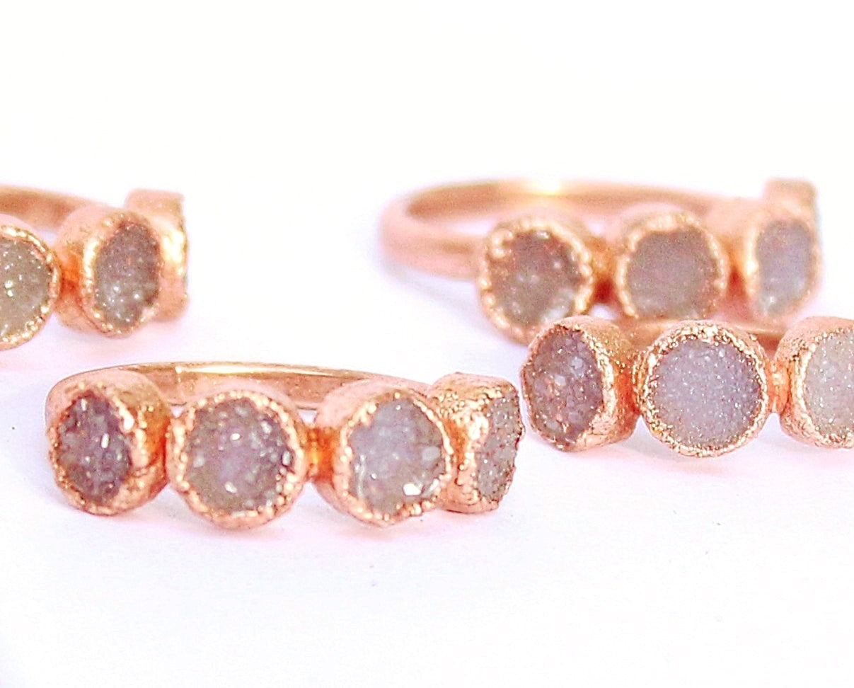 Druzy Eternity Ring