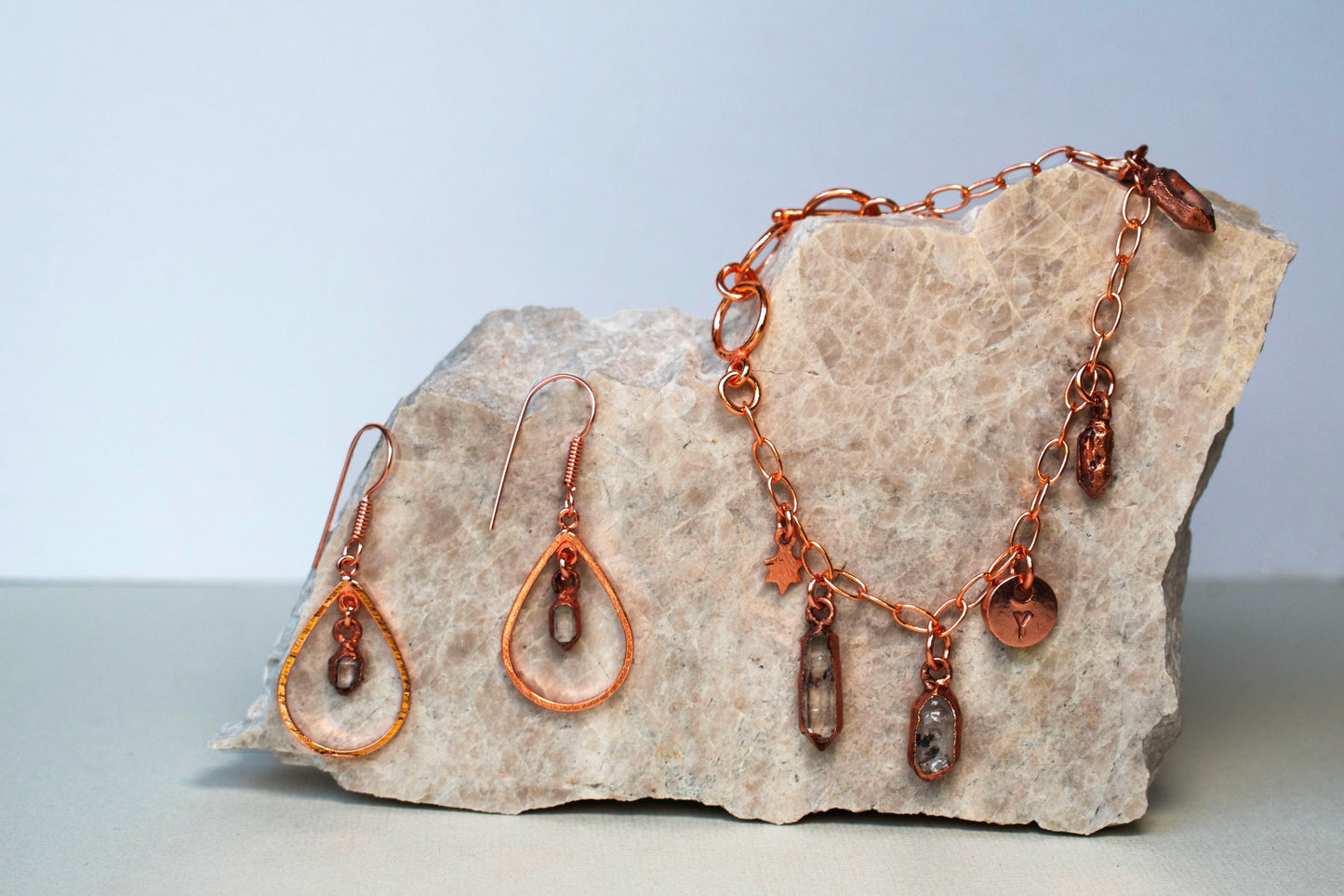 Herkimer Diamond Drop Earrings
