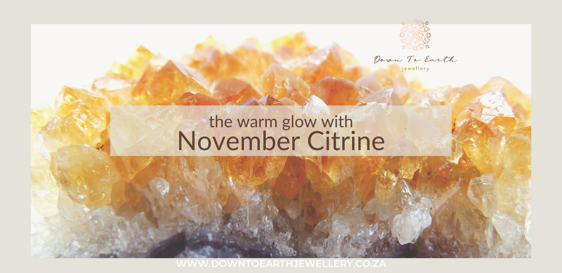 Citrine, November birthstone, raw gemstone