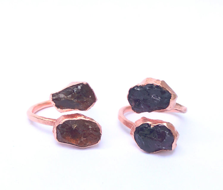 Large Open Gemstone Rings