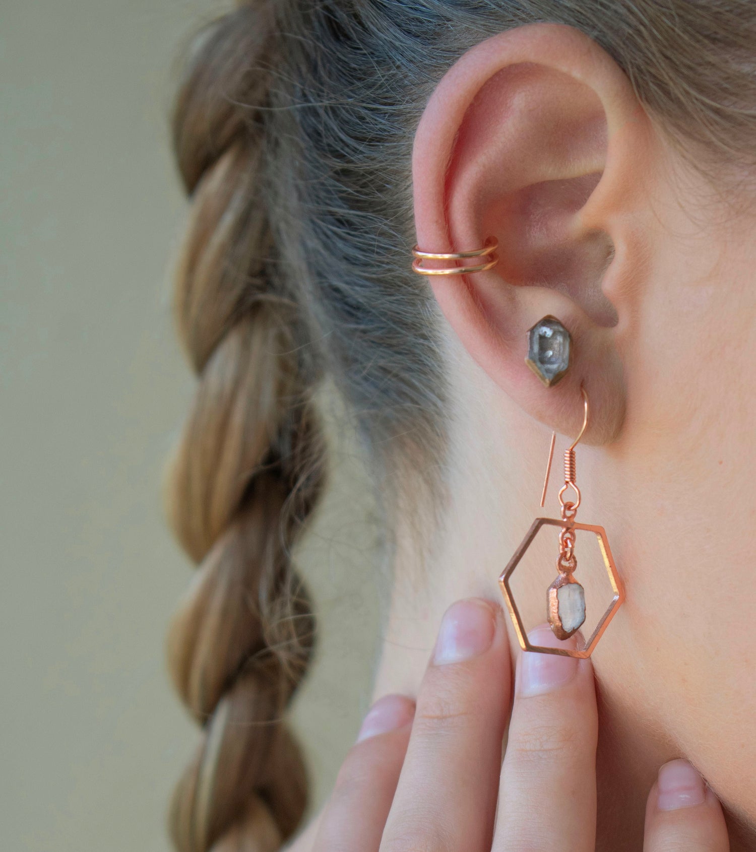 Hekimer Diamond Shape Jewellery