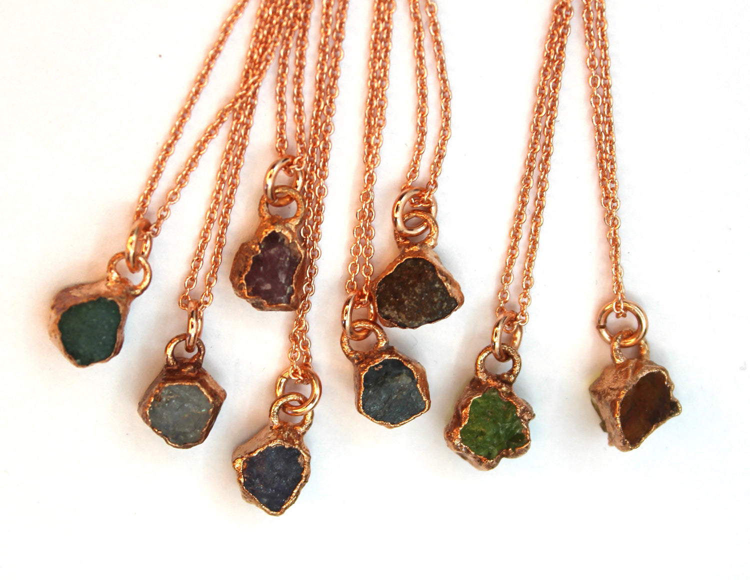 Small Single Gemstone Necklace