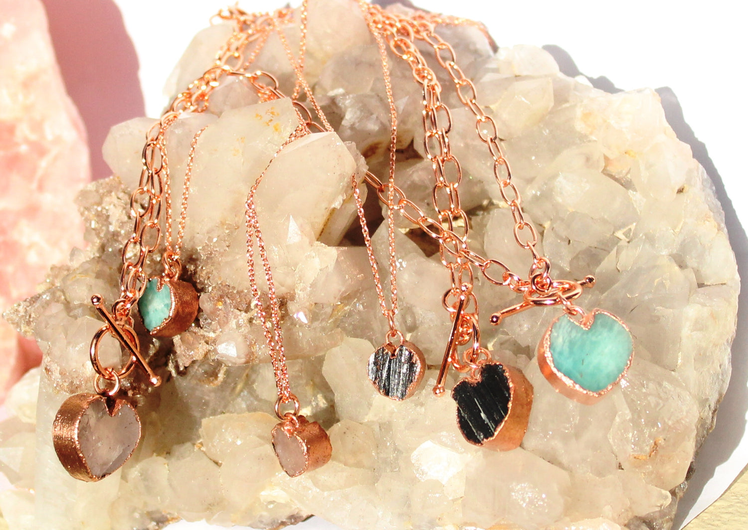 Gemstone Heart Jewellery