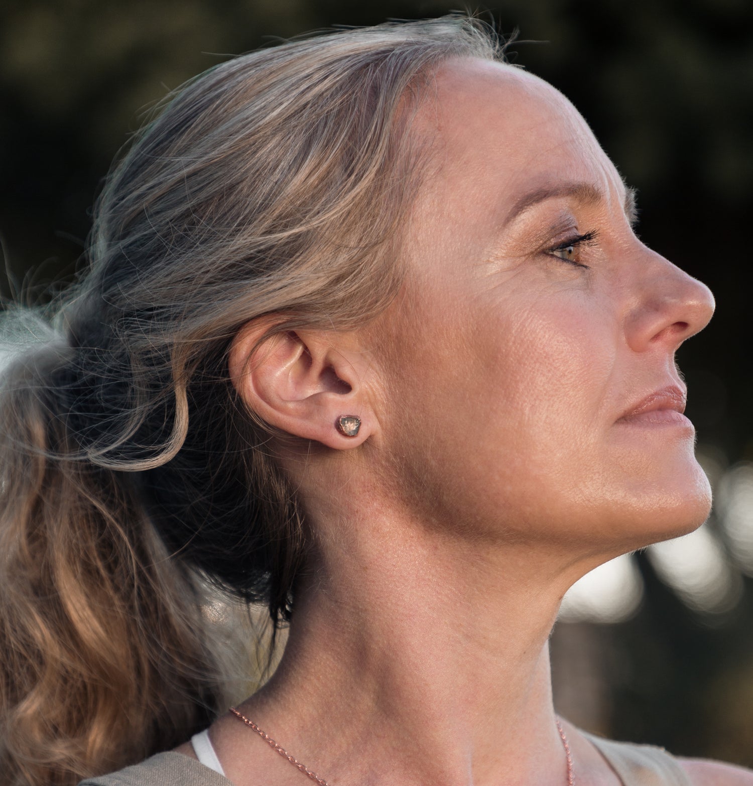 Large Gemstone Stud Earrings