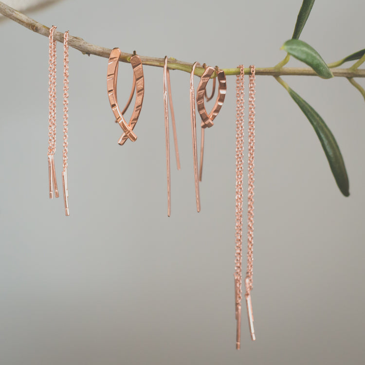 Plain Copper Earrings