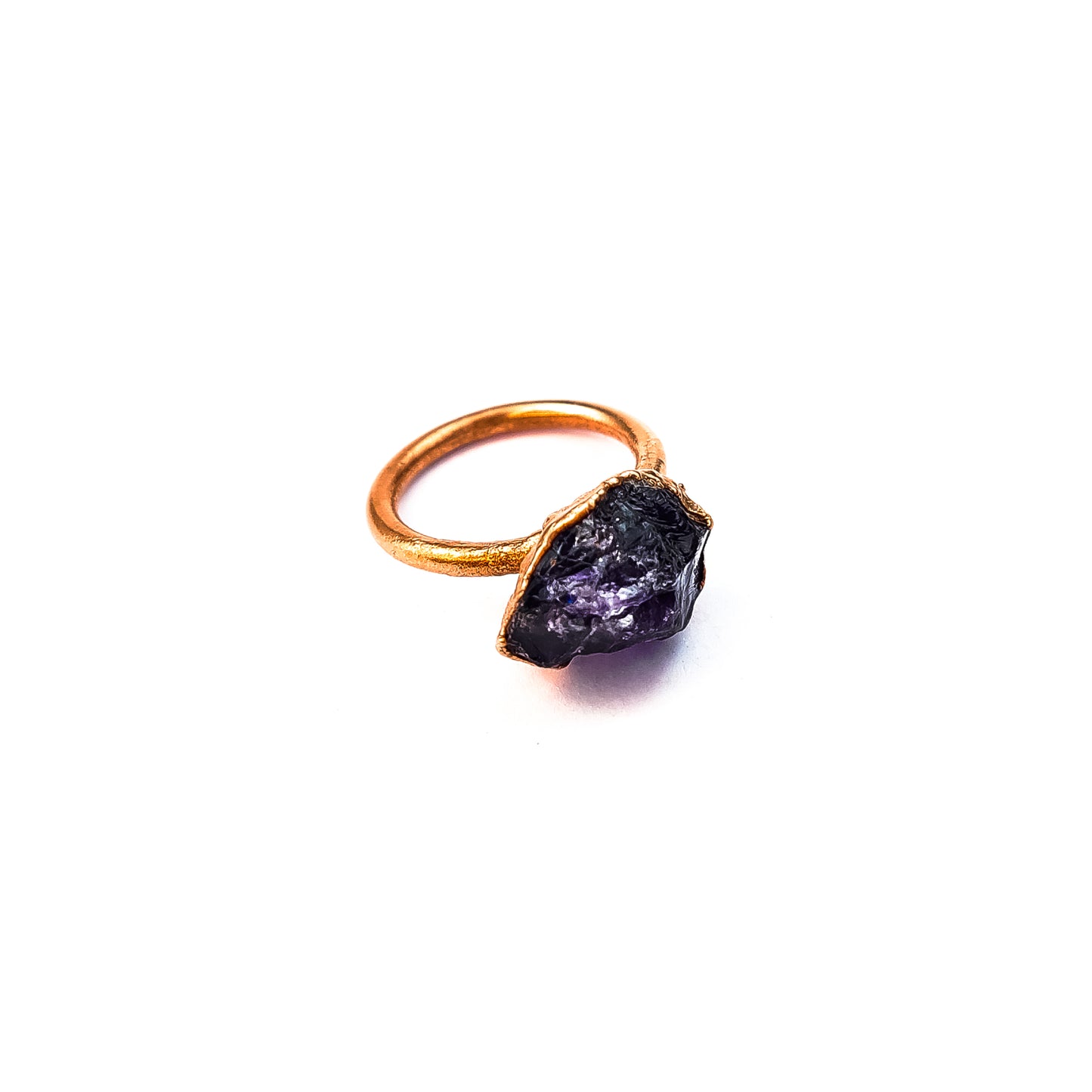 Large Amethyst Solitaire Ring