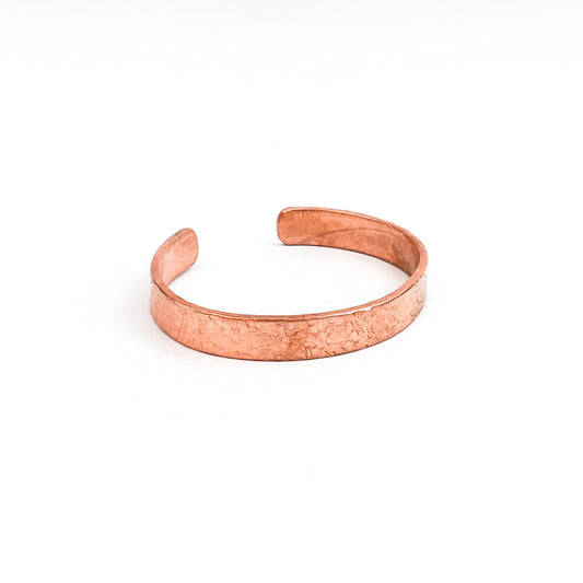 Flat Hammered Cuff Bracelet