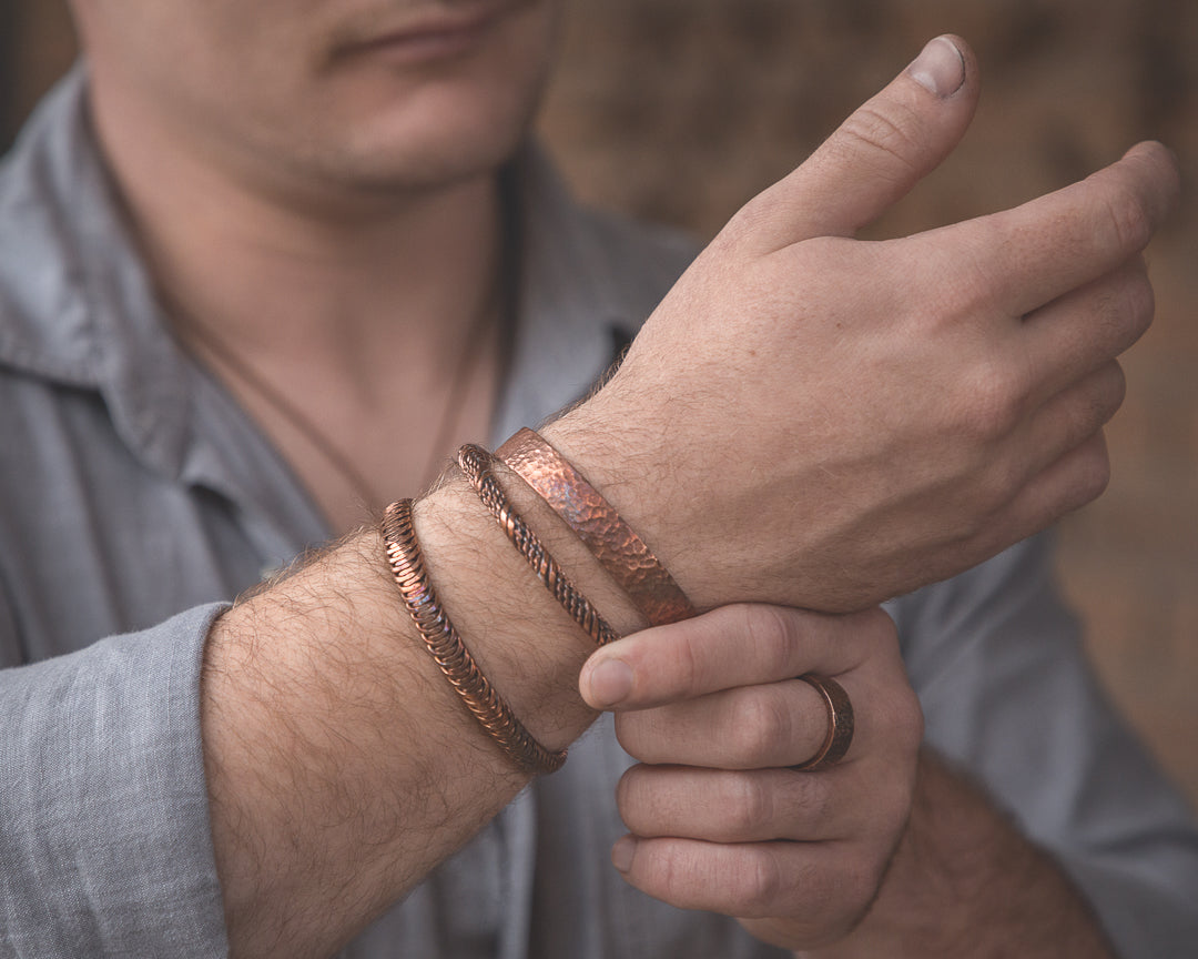 Handmade sale copper bracelets