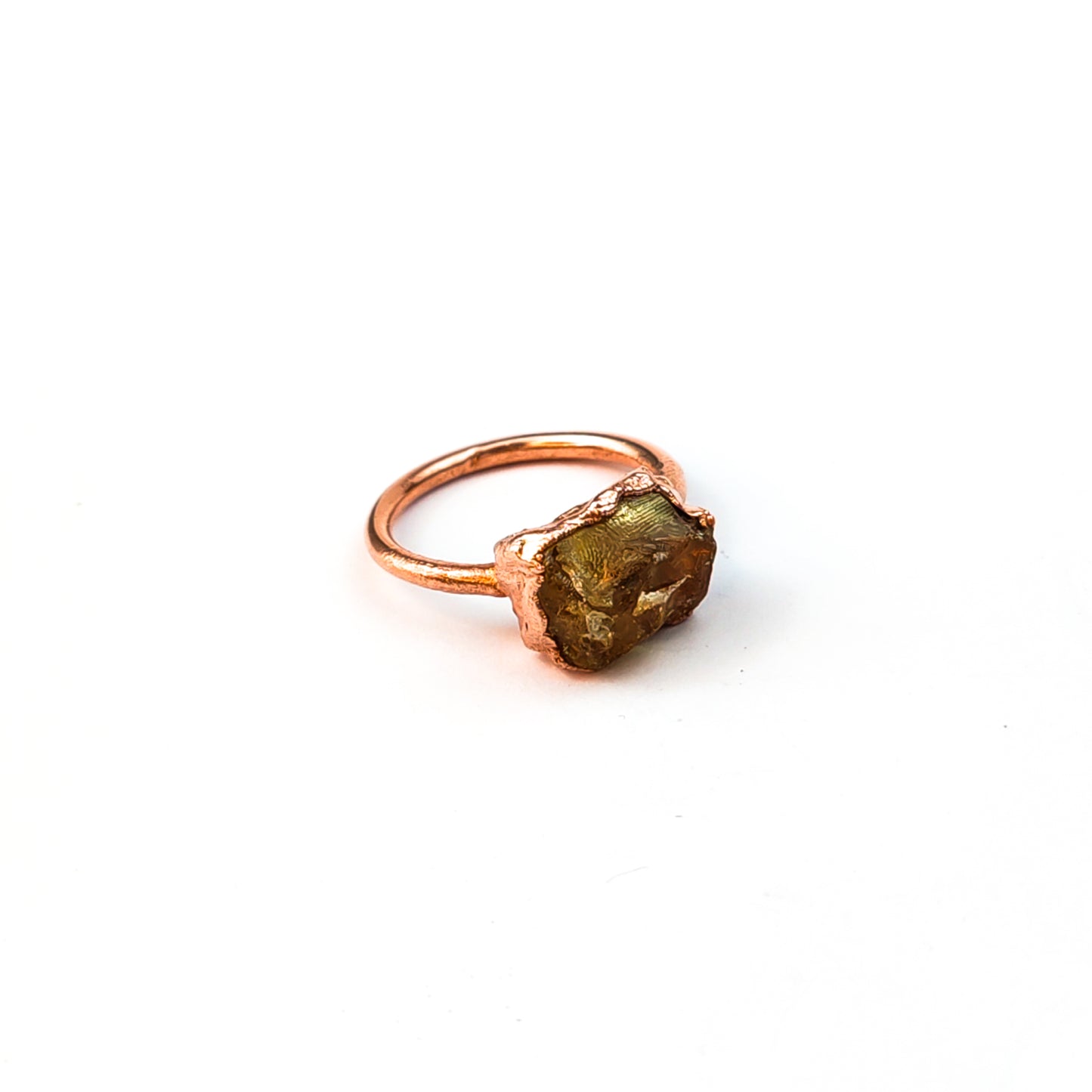 Large Citrine Solitaire Ring