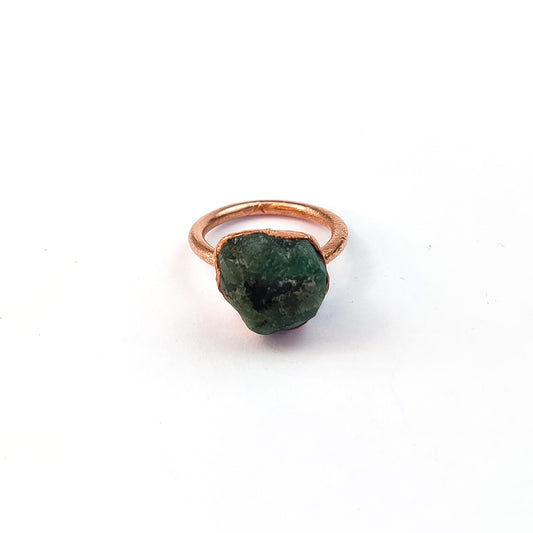 Large Emerald Solitaire Ring