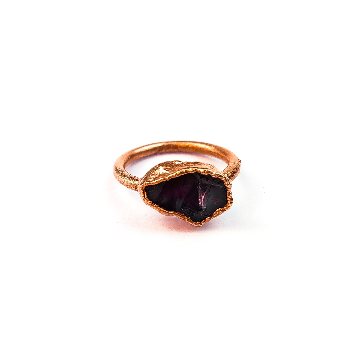 Large Red Garnet Solitaire Ring