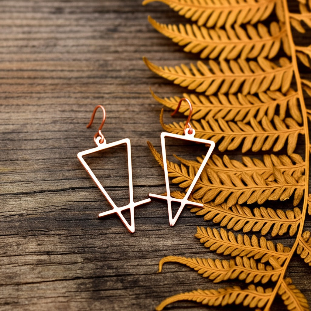 Large Earth Earrings