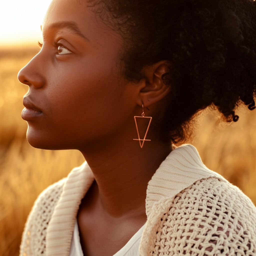 Large Earth Earrings