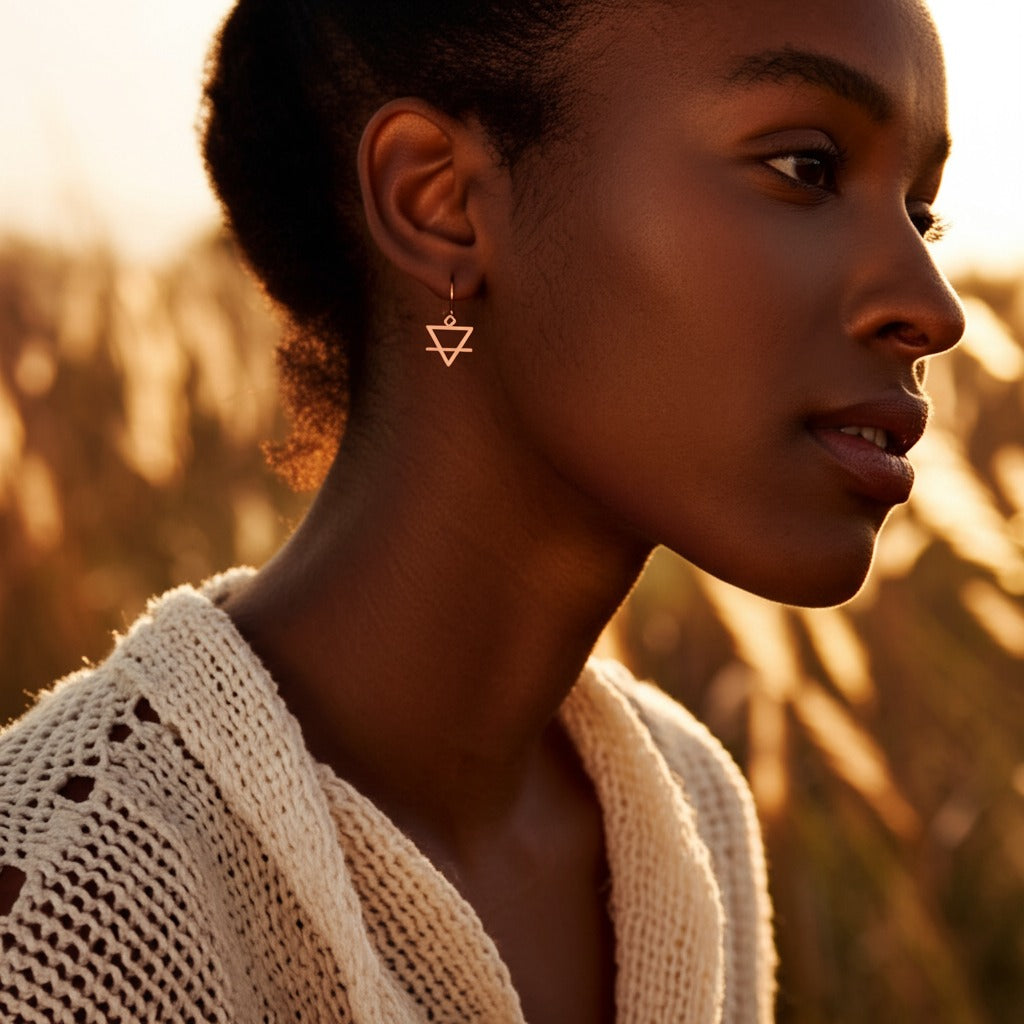 Small Earth Earrings