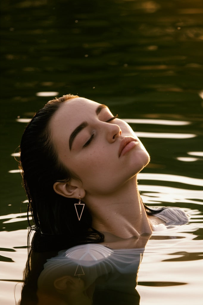 Large Water Earrings