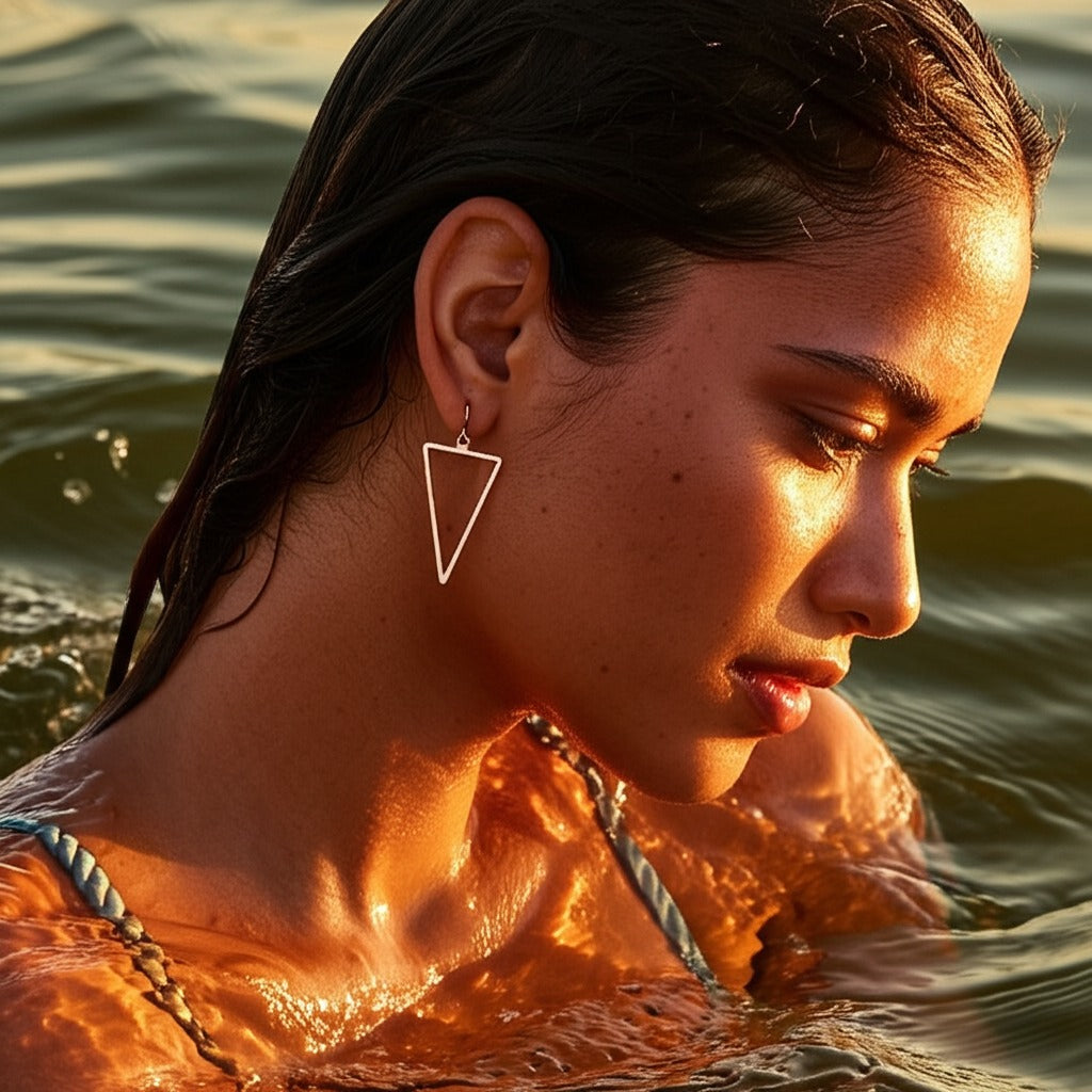 Large Water Earrings