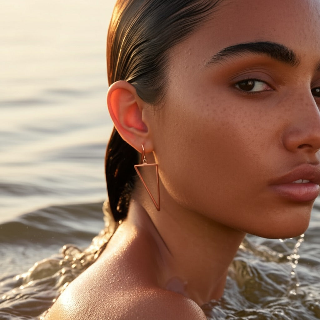 Large Water Earrings