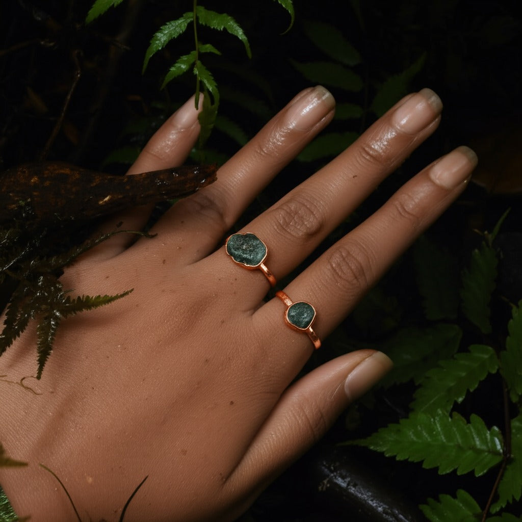 Small Emerald Solitaire Ring