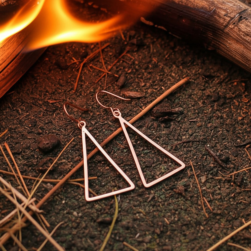 Large Fire Earrings