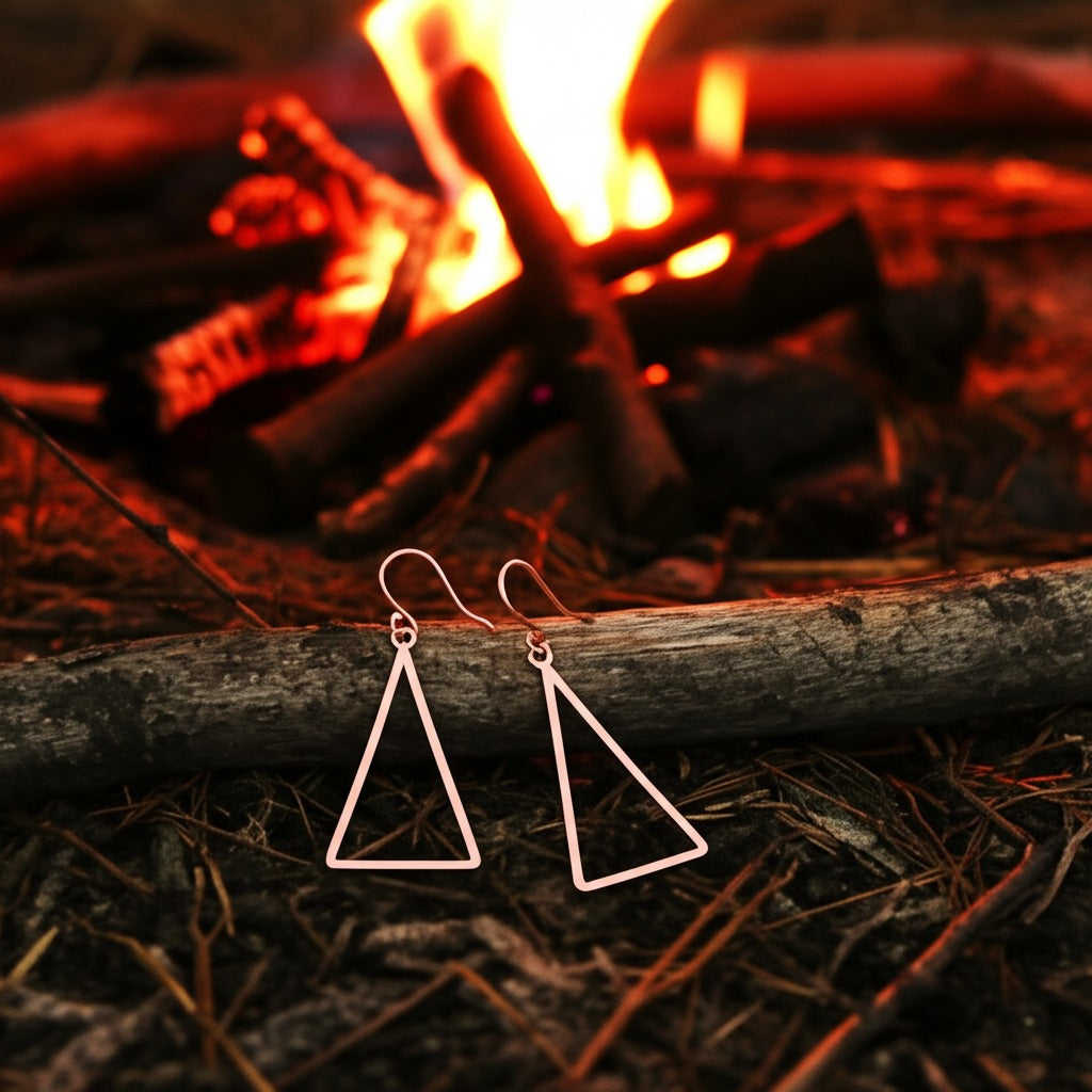 Large Fire Earrings