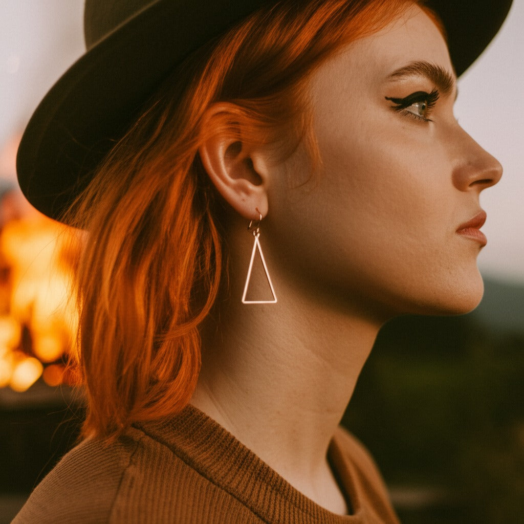 Large Fire Earrings