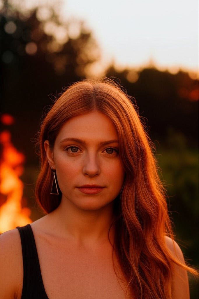 Large Fire Earrings
