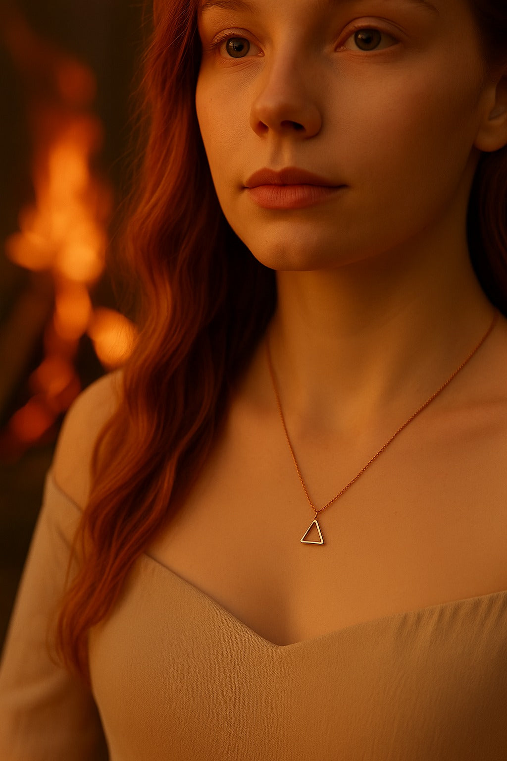 Small Fire Necklace